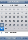 iPhone live: Kalender from Jul 23 8:32:37