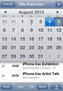 iPhone live: Kalender from Aug 4 22:05:23