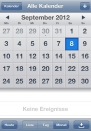 iPhone live: Kalender from Sep 8 7:43:13