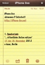 iPhone live: Notizen from Nov 16 14:57:39