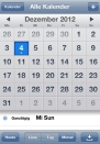 iPhone live: Kalender from Dec 3 23:47:52