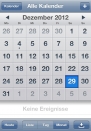 iPhone live: Kalender from Dec 29 20:39:21